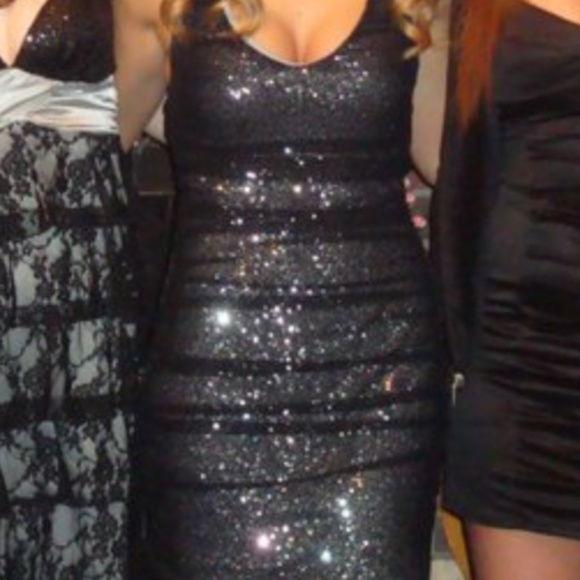 Express Mesh Sequin Cocktail dress - Picture 8 of 8